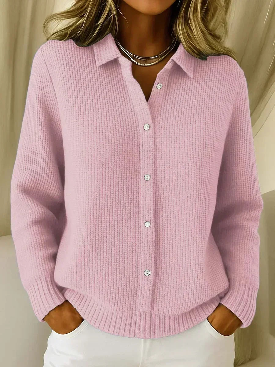 Camille | Textured Button Front Cardigan