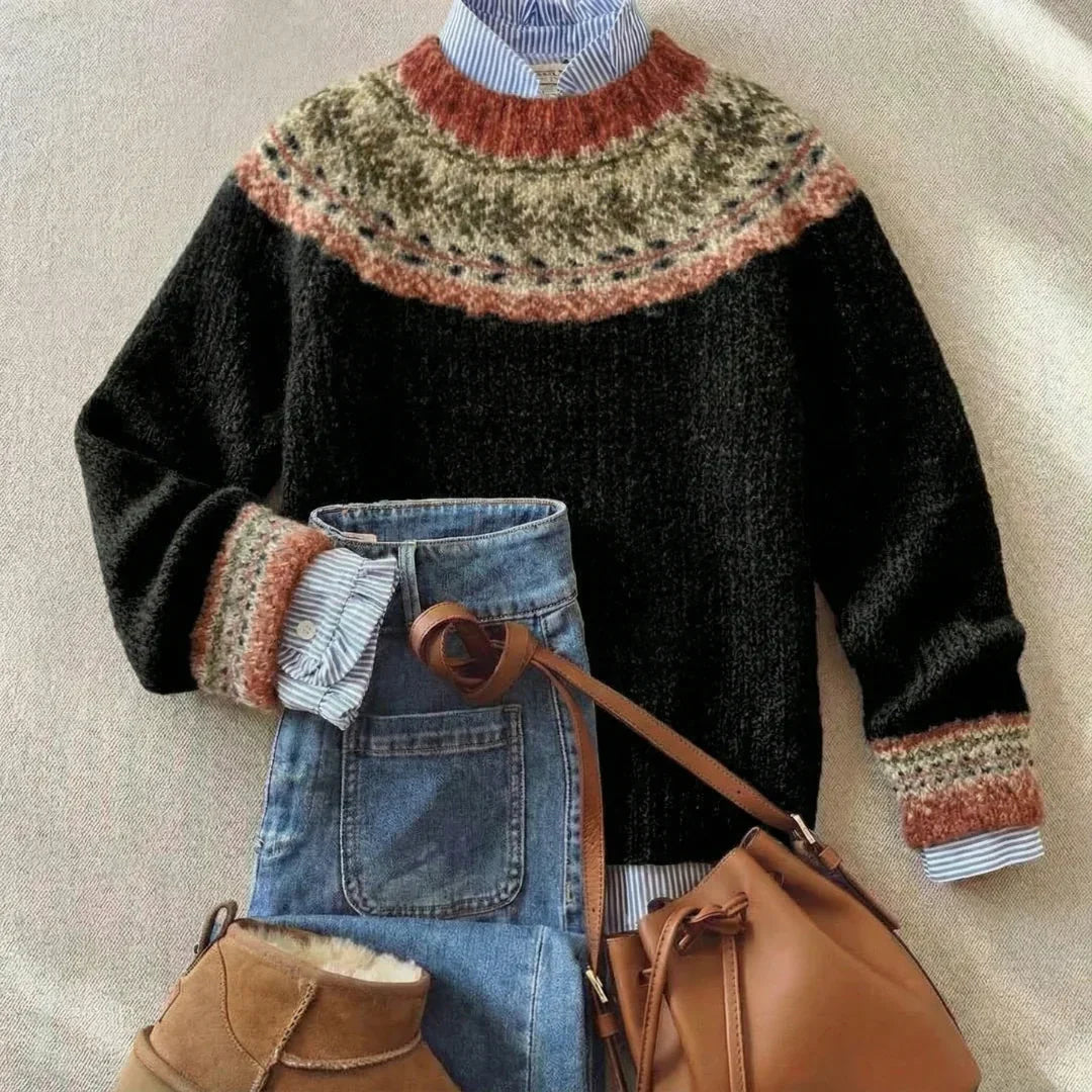 Vintage Fair Isle Jumper - Lightweight Warmth & Classic Nordic Style 0